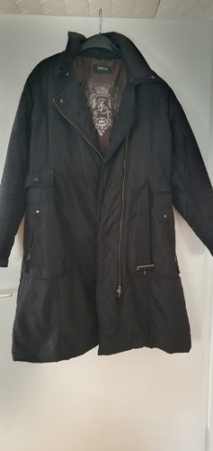 Langer damenmantel schwarz - ,