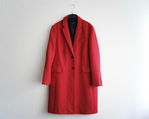 Eleganter roter mantel - roter, von